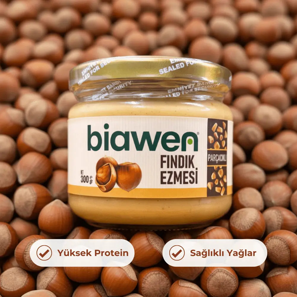 Parçacıklı Fındık Ezmesi (%50 Fındık) Biawen