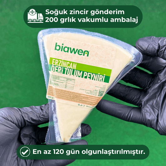 Erzincan Deri Tulum Peyniri 200gr Vakumlu Paket