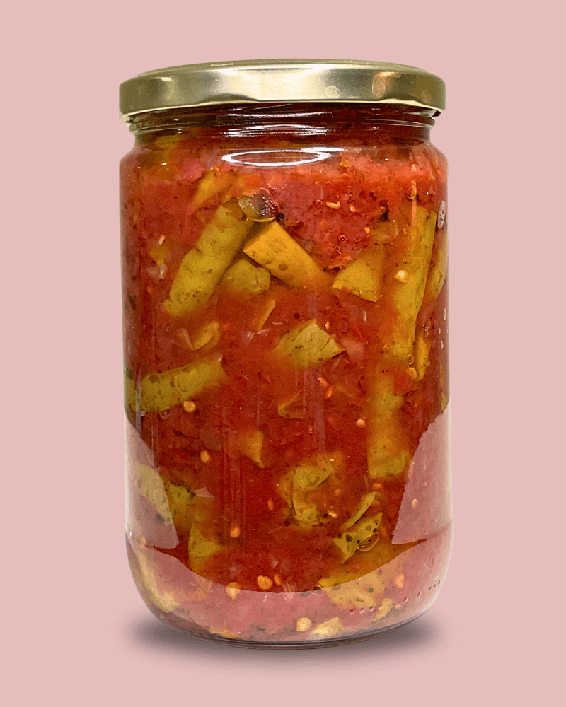 Odun Ateşinde Biber Domates Sosu