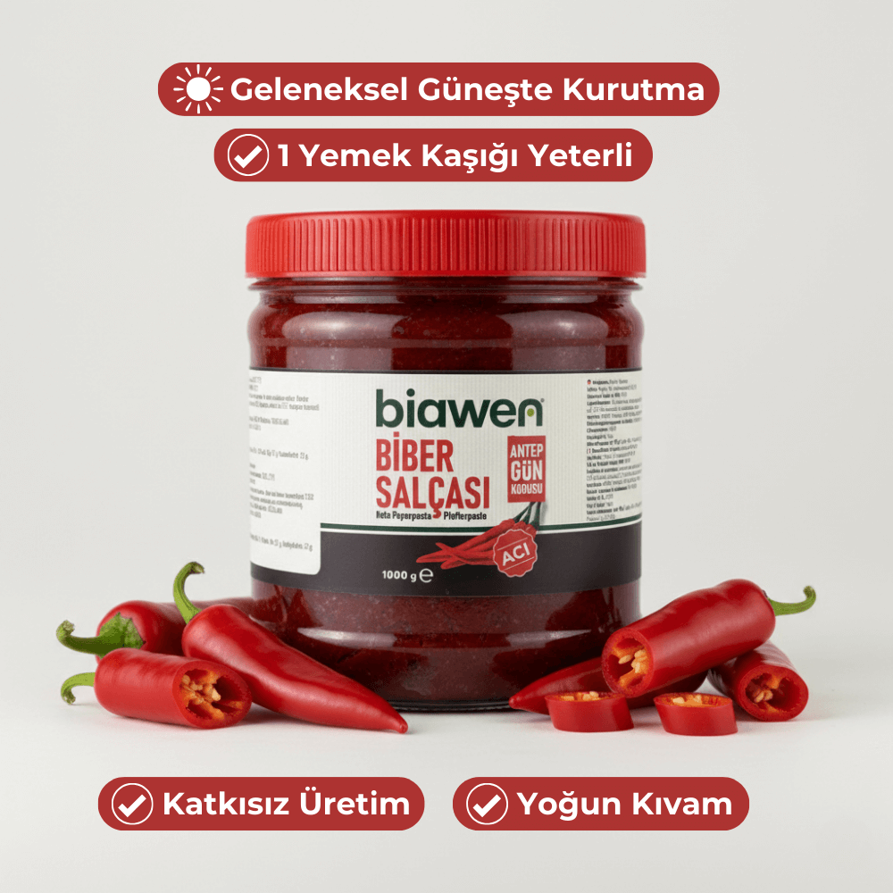 Zongedroogde Antep hete peperpasta 1 kg