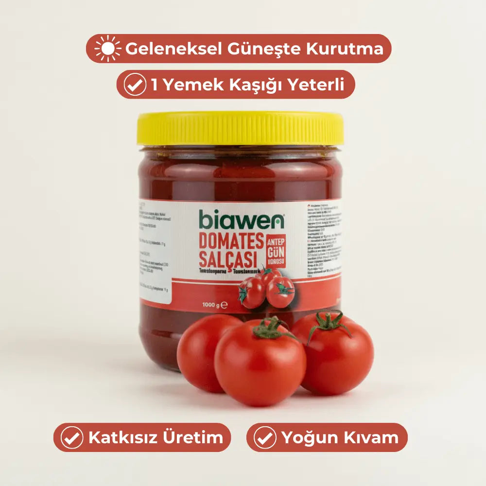 Gün Kurusu Antep Domates Salçası 1 kg Biawen