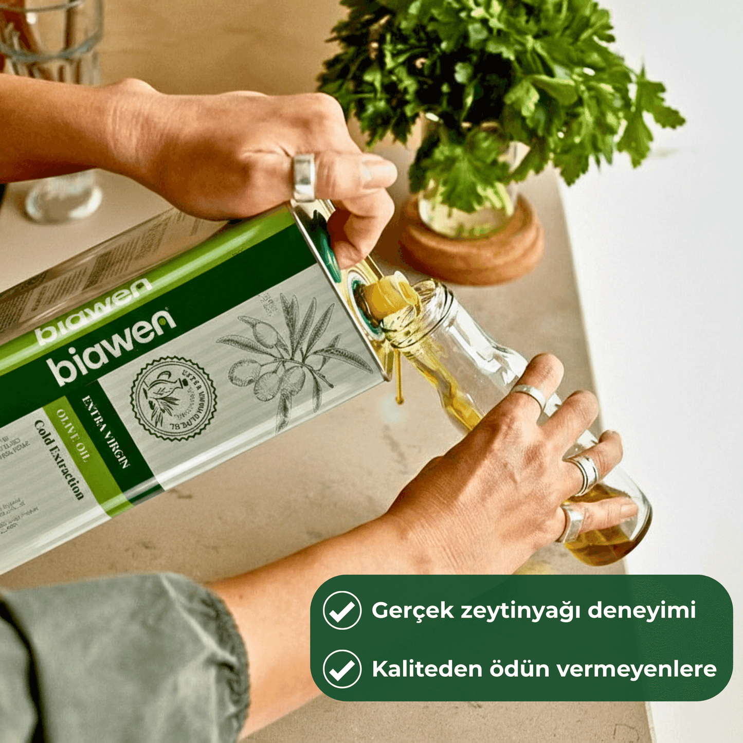 Soğuk Sıkım Extra Virgin Zeytinyağı