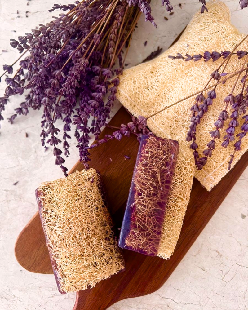 Doğal Kabak Lifli Sabun-Lavanta