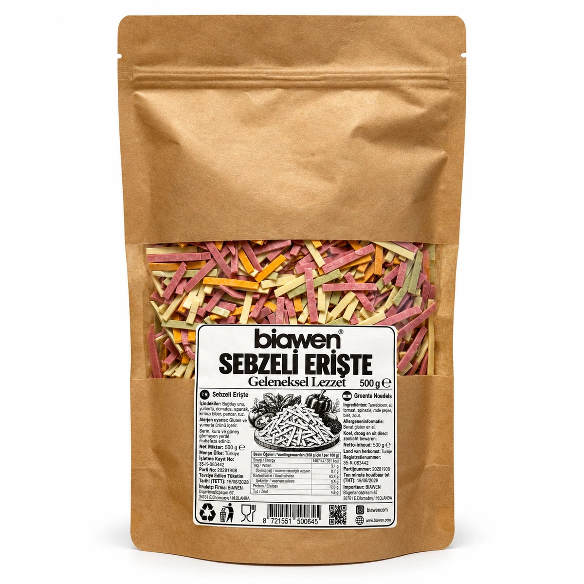 Sebzeli Köy Eriştesi 500gr