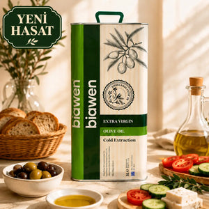 Yeni Hasat Analizli Soğuk Sıkım Extra Virgin Zeytinyağı