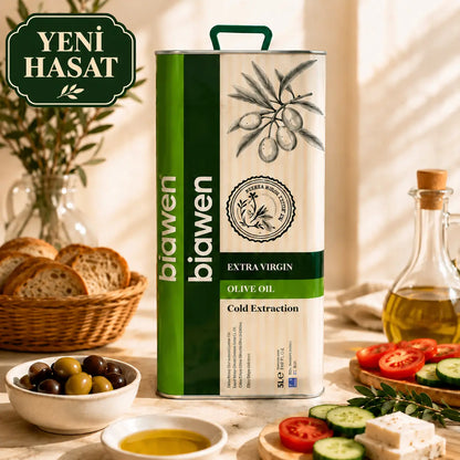 Yeni Hasat Analizli Soğuk Sıkım Extra Virgin Zeytinyağı