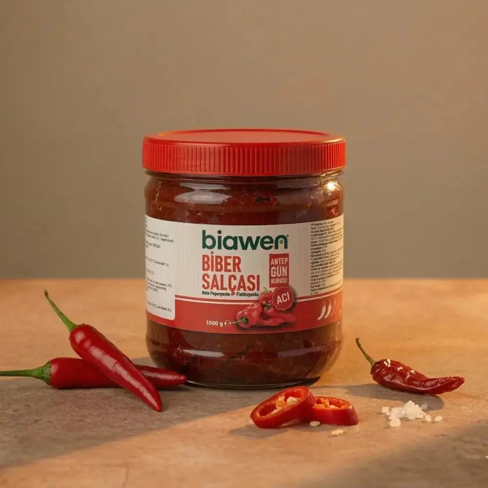 Gün Kurusu Antep Acı Biber Salçası 1 kg Biawen