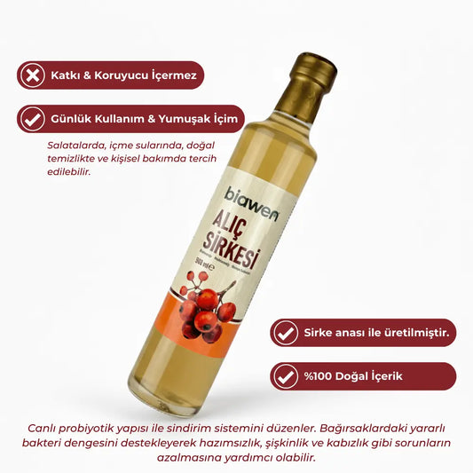 Organik Alıç Sirkesi - 500 ml Biawen