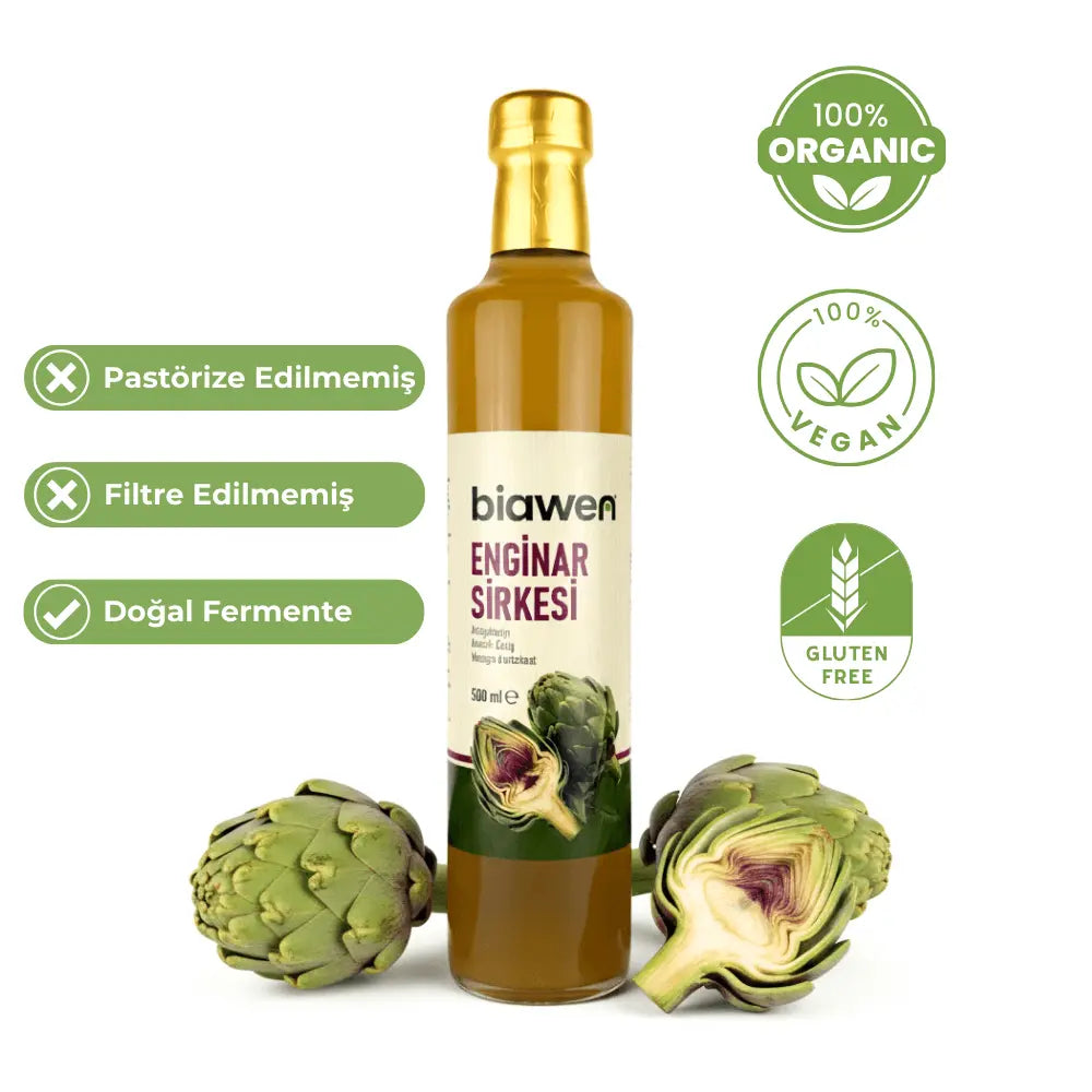 Organik Enginar Sirkesi - 500 ml Biawen