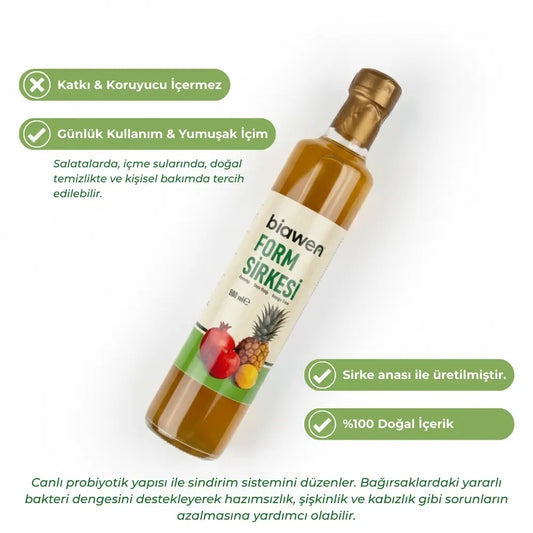 Organik Form Sirkesi - 500 ml Biawen