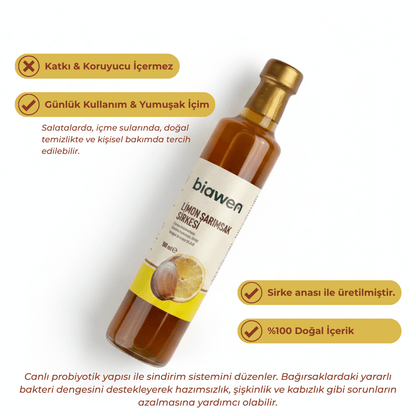 Organik Limon & Sarımsak Sirkesi - 500 ml